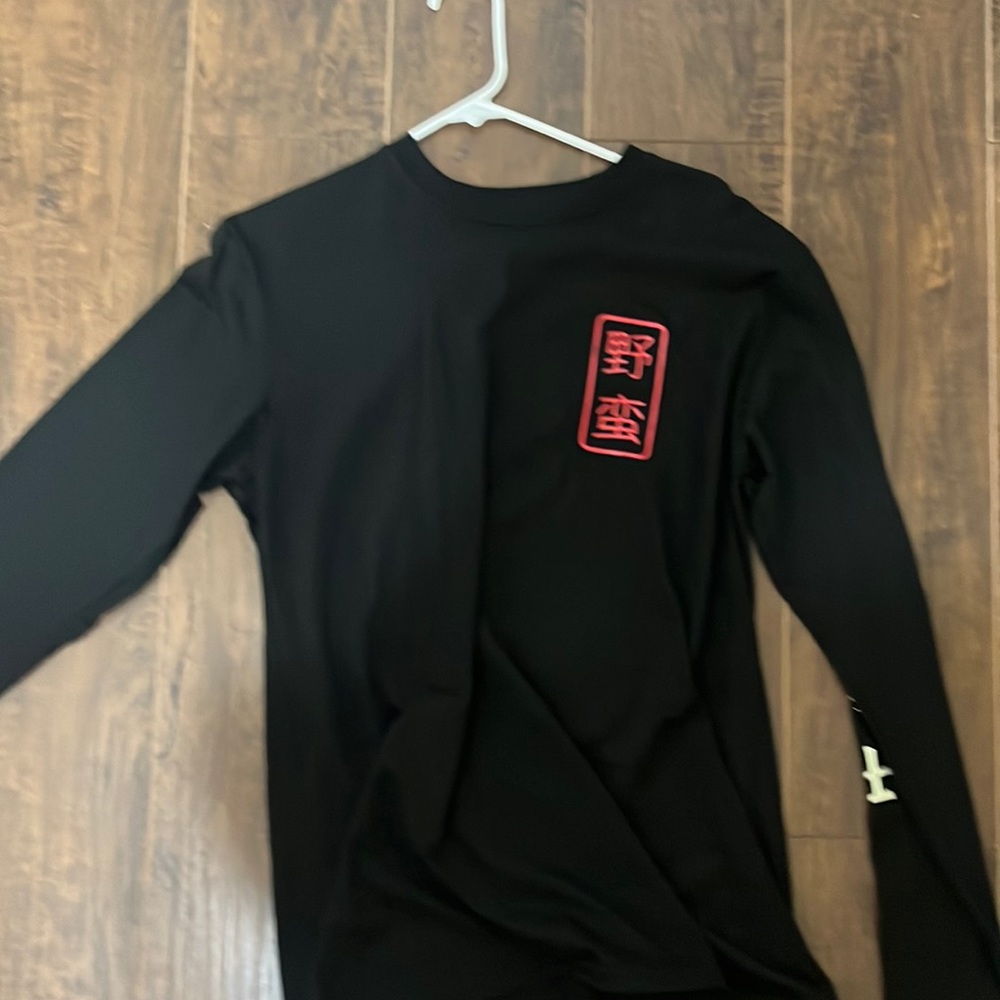Black Japanese Dragon Long-Sleeve